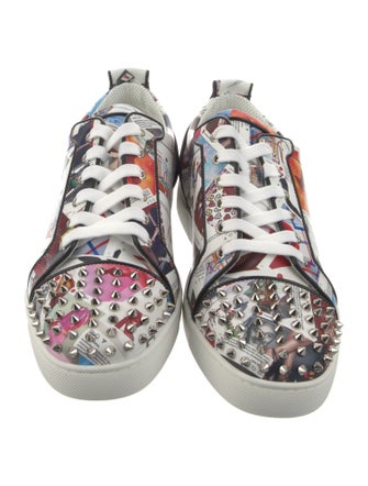 Christian Louboutin Leather Printed Sneakers