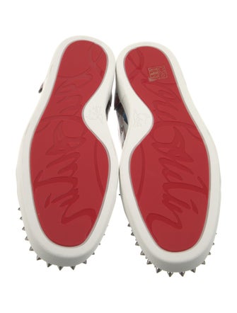 Christian Louboutin Leather Printed Sneakers