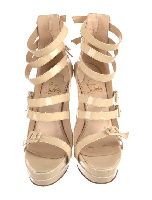 Christian Louboutin Patent Leather Gladiator Sandals