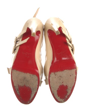 Christian Louboutin Patent Leather Gladiator Sandals