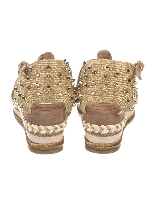 Christian Louboutin Spike Accents Suede Espadrilles