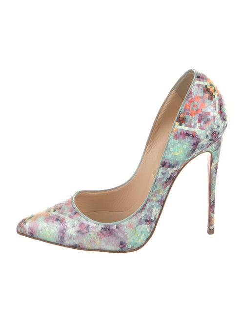 Christian Louboutin Python Printed Pumps