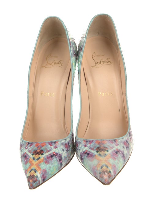 Christian Louboutin Python Printed Pumps