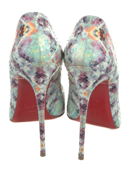 Christian Louboutin Python Printed Pumps
