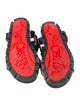 Christian Louboutin Spike Accents Graphic Print Gladiator Sandals