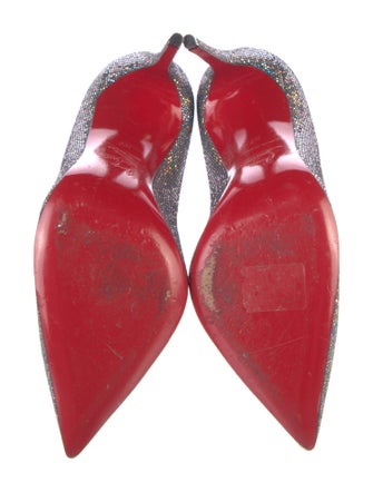 Christian Louboutin Glitter Glitter Accents Pumps