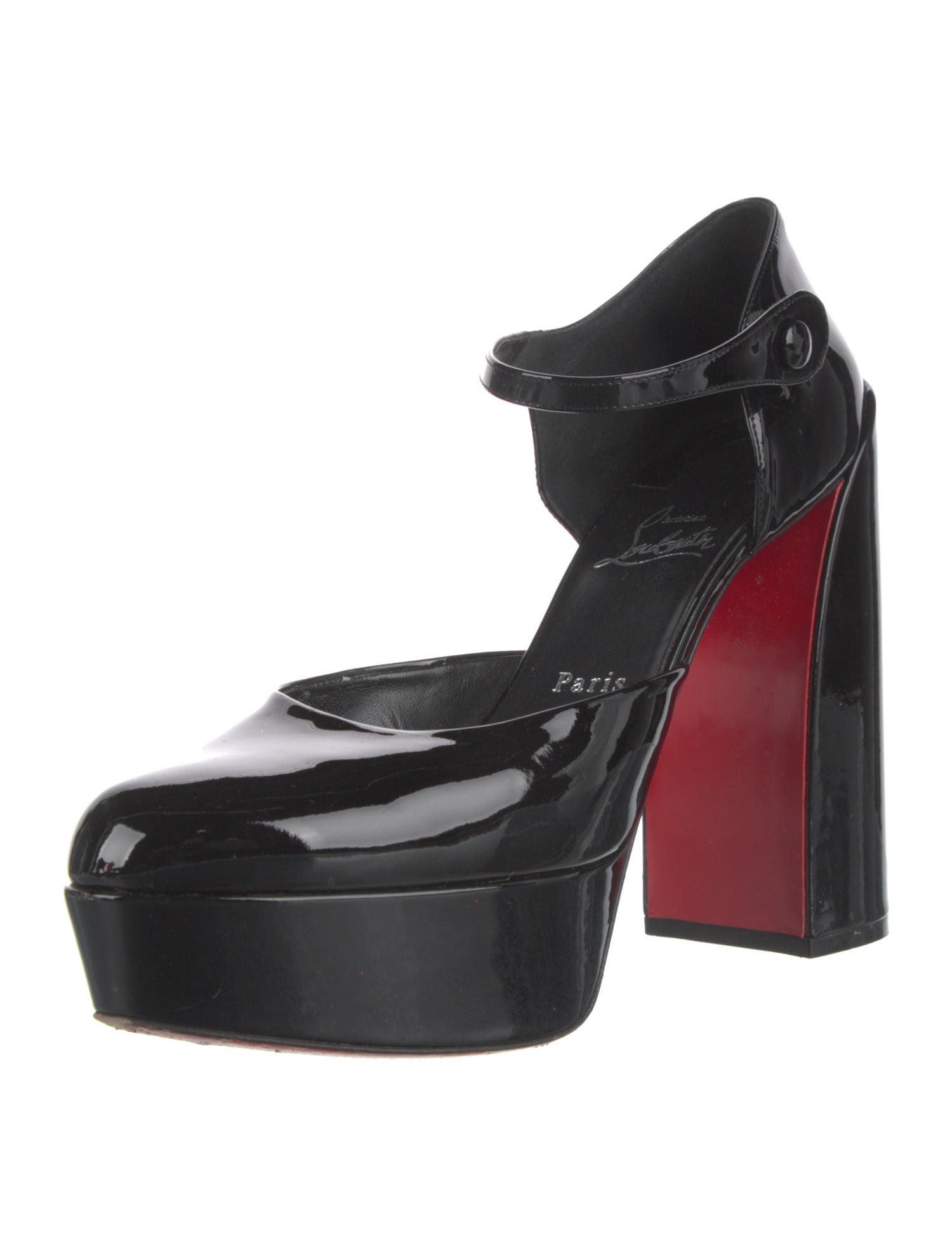 Christian Louboutin Patent Leather D'Orsay Pumps