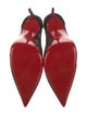 Christian Louboutin Suede Mesh Accents Pumps