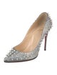 Christian Louboutin Spike Accents Leather Pumps