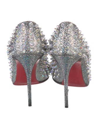 Christian Louboutin Spike Accents Leather Pumps