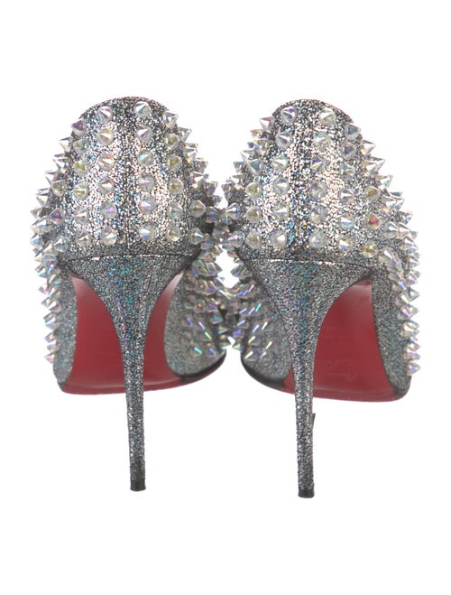 Christian Louboutin Spike Accents Leather Pumps