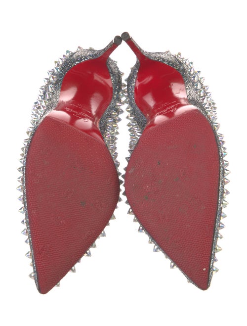 Christian Louboutin Spike Accents Leather Pumps