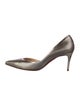 Christian Louboutin Leather Lasercut Accents D'Orsay Pumps