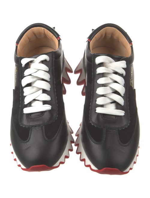 Christian Louboutin Spike Accents Leather Sneakers