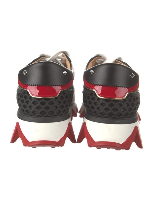 Christian Louboutin Spike Accents Leather Sneakers