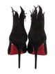 Christian Louboutin Suede Mesh Accents Pumps