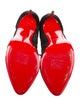 Christian Louboutin Suede Mesh Accents Pumps