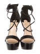 Christian Louboutin Guiptik 150 Lace Chantilly Leather Sandals