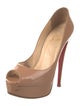Christian Louboutin Lady Peep 150 Patent Patent Leather Pumps