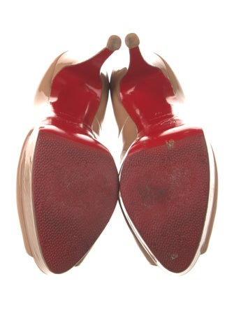Christian Louboutin Lady Peep 150 Patent Patent Leather Pumps