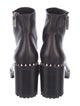 Christian Louboutin Spike Accents Leather Boots