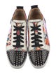 Christian Louboutin Spike Accents Leather Sneakers