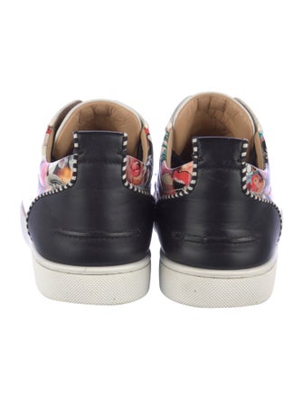 Christian Louboutin Spike Accents Leather Sneakers