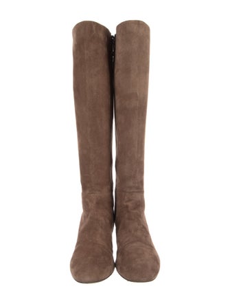 Christian Louboutin Suede Riding Boots
