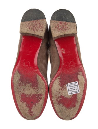 Christian Louboutin Suede Riding Boots