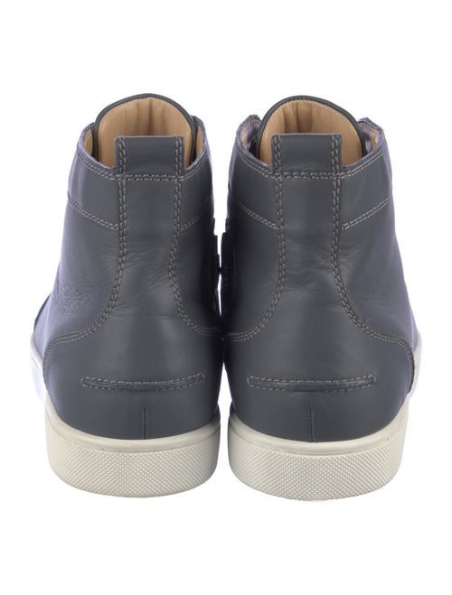 Christian Louboutin Leather Embroidered Accent Sneakers