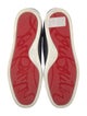 Christian Louboutin Leather Embroidered Accent Sneakers