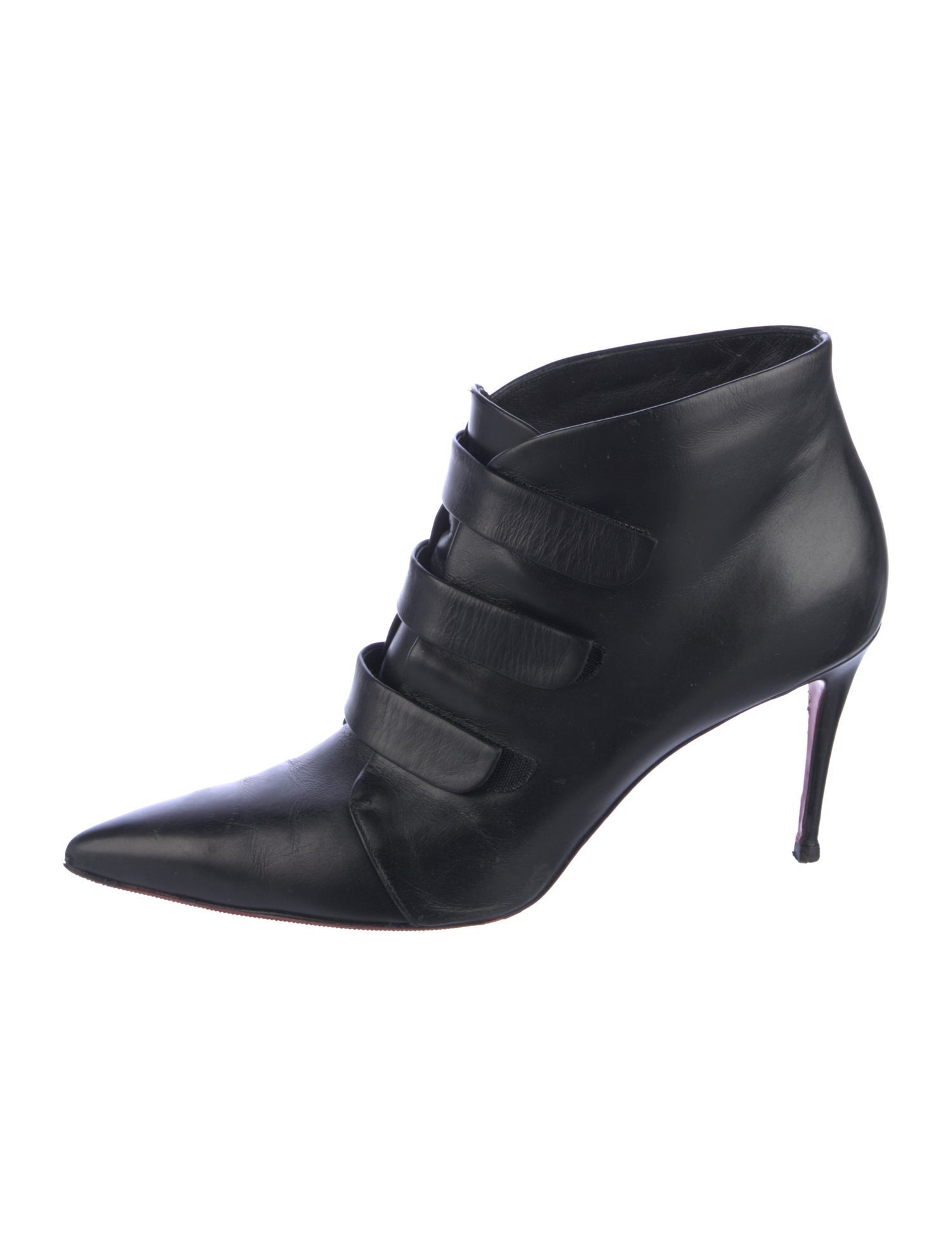 Christian Louboutin Leather Lace-Up Boots