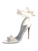 Christian Louboutin Satin Sandals