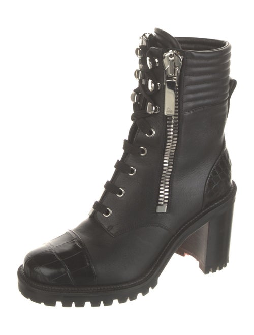Christian Louboutin Leather Combat Boots