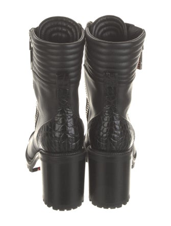 Christian Louboutin Leather Combat Boots