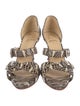 Christian Louboutin Snakeskin Animal Print Sandals