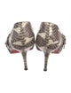 Christian Louboutin Snakeskin Animal Print Sandals