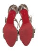 Christian Louboutin Snakeskin Animal Print Sandals