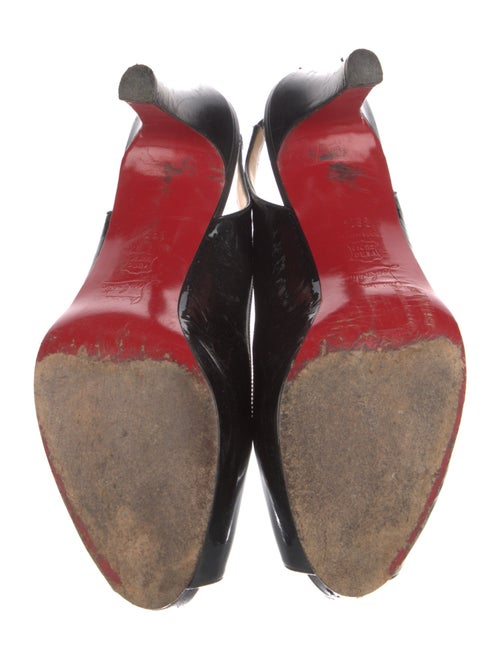 Christian Louboutin Patent Leather Slingback Pumps
