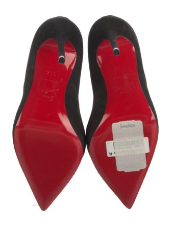 Christian Louboutin Suede D'Orsay Pumps