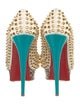 Christian Louboutin Spike Accents Leather Pumps