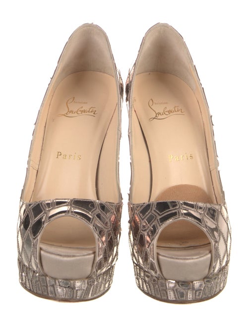 Christian Louboutin Patent Leather Printed Pumps