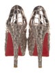 Christian Louboutin Patent Leather Printed Pumps