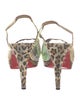 Christian Louboutin PVC Animal Print Slingback Pumps