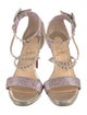 Christian Louboutin Spike Accents Glitter Sandals