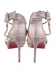 Christian Louboutin Spike Accents Glitter Sandals