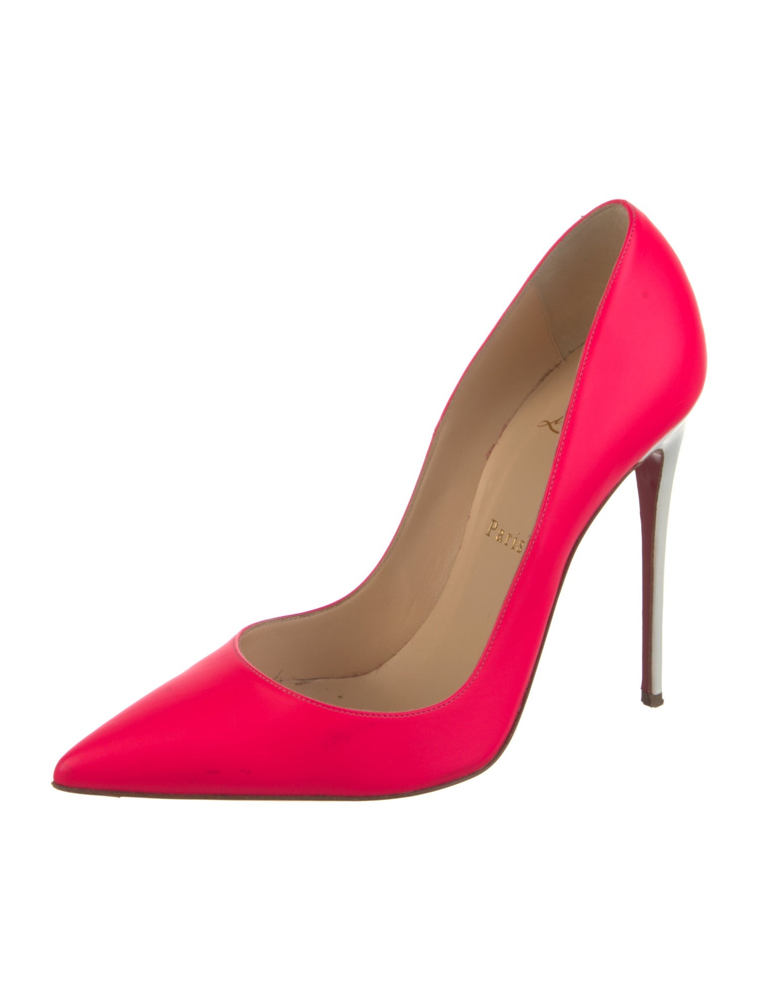 Christian Louboutin So Kate 120 Fluo Mat Leather Pumps