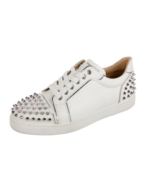 Christian Louboutin Spike Accents Leather Sneakers