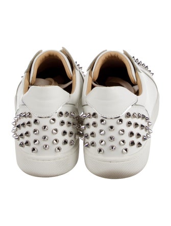 Christian Louboutin Spike Accents Leather Sneakers