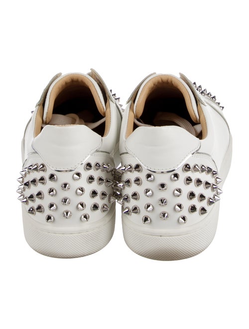 Christian Louboutin Spike Accents Leather Sneakers
